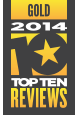 TopTenReviews Gold Award 2014